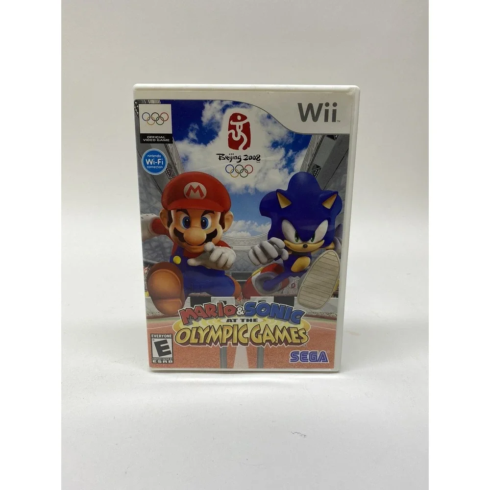 Mario Sonic Olympic Games Nintendo Wii 2007 NO MANUAL Tested